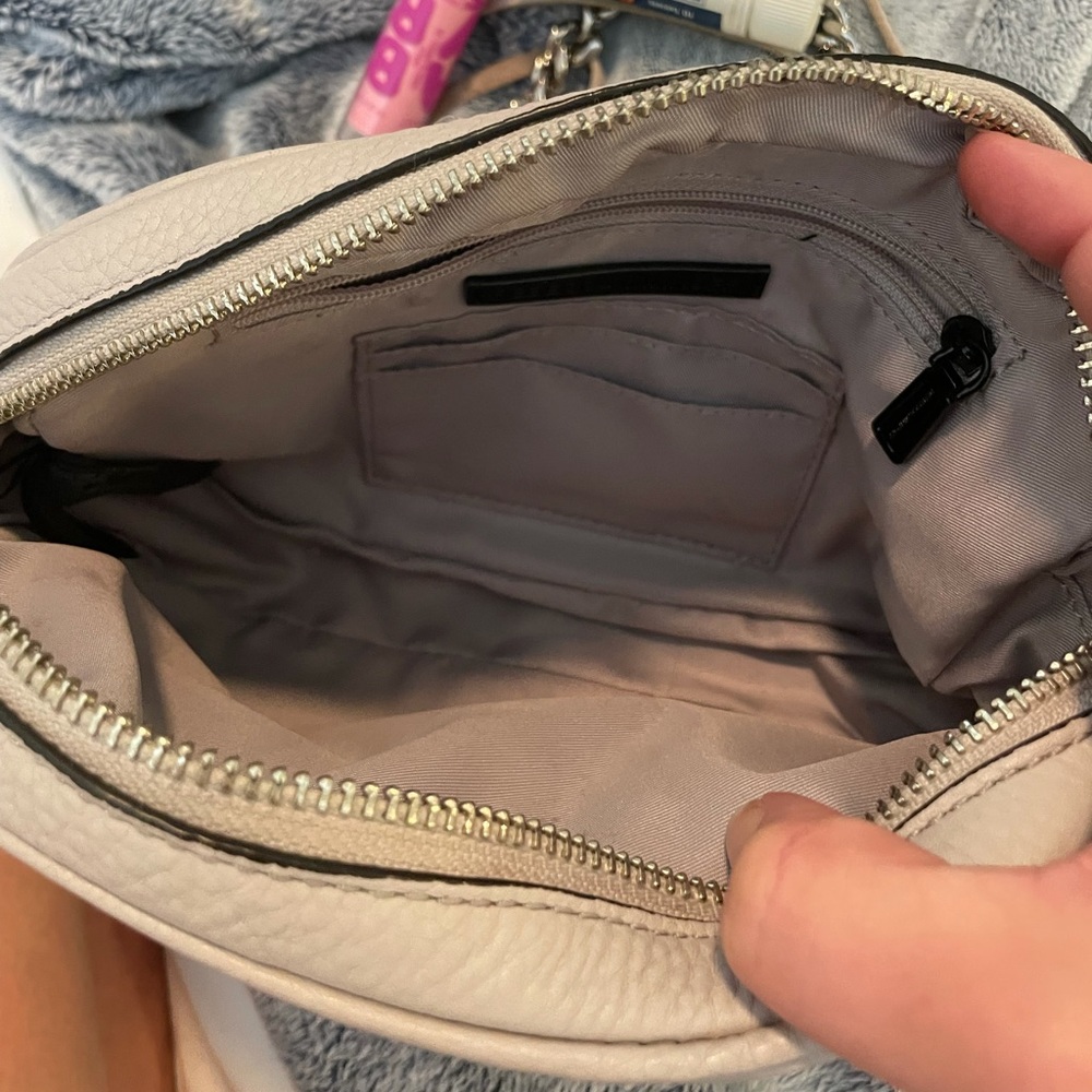 Rebecca Minkoff Blythe Grey Leather Crossbody - Picture 6 of 8